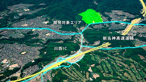 プロロジス猪名川プロジェクト　中域図