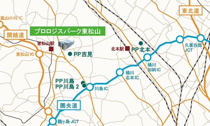 プロロジスパーク東松山　開発地