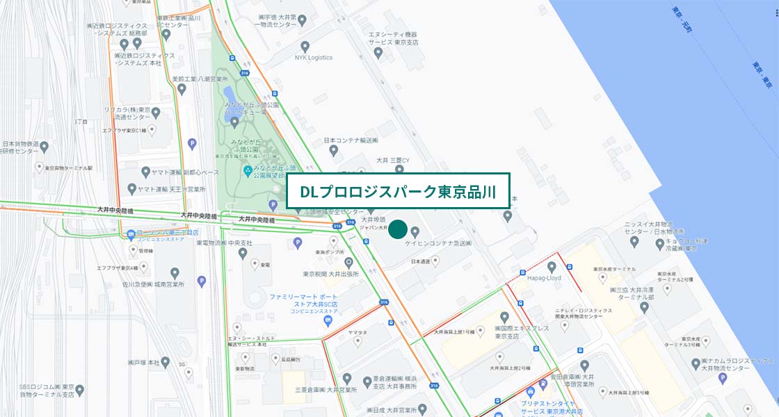 DLプロロジスパーク東京品川 所在地