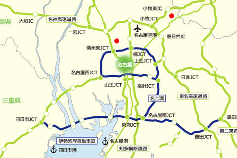 中部エリアマップ(2018年4月25日現在) 中部エリアマップ(2018年4月25日現在)