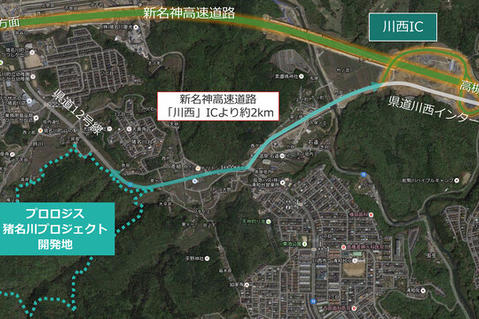 プロロジス猪名川プロジェクト開発地（イメージ）