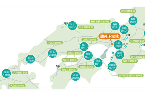 三大消費地へのアクセス(イメージ) 三大消費地へのアクセス(イメージ)