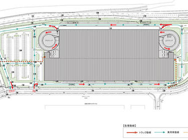 プロロジスパーク千葉ニュータウン 敷地配置図